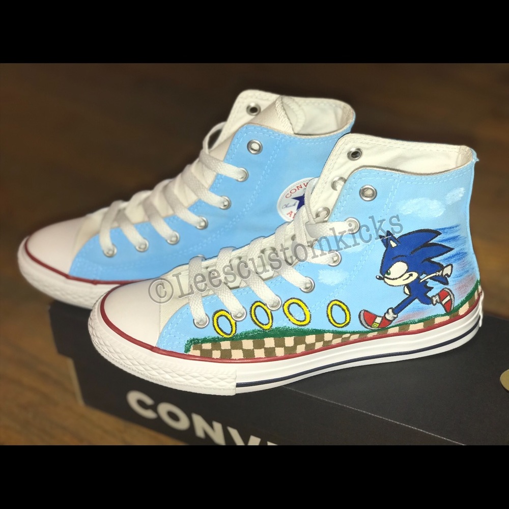 Custom Sonic The Hedgehog Converse